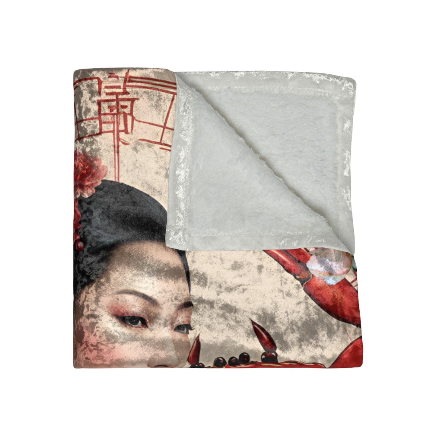 Zodiac Cancer Luxury Crushed Velvet Blanket