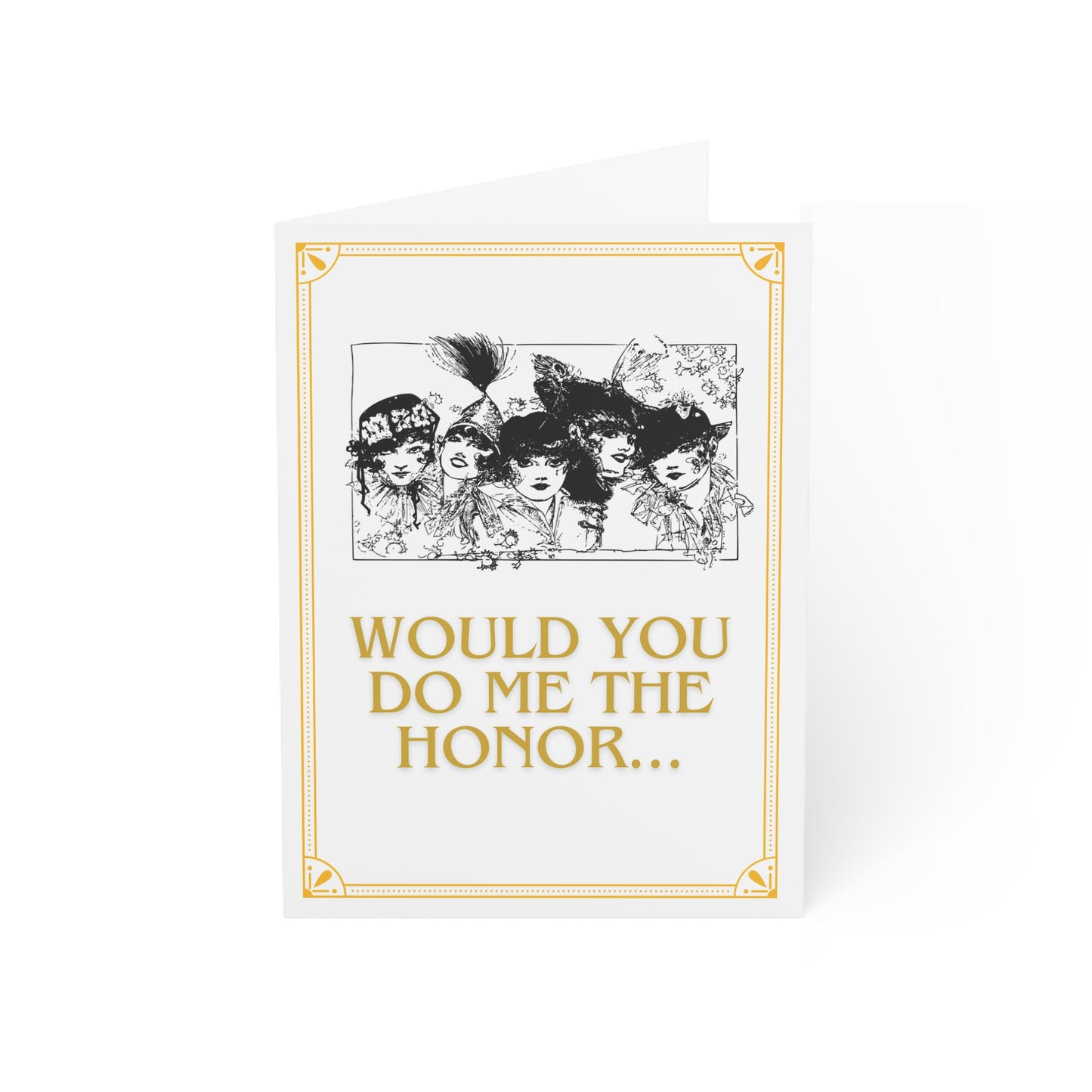 Bride's Maid Greeting Cards (1, 10, 30, and 50pcs)