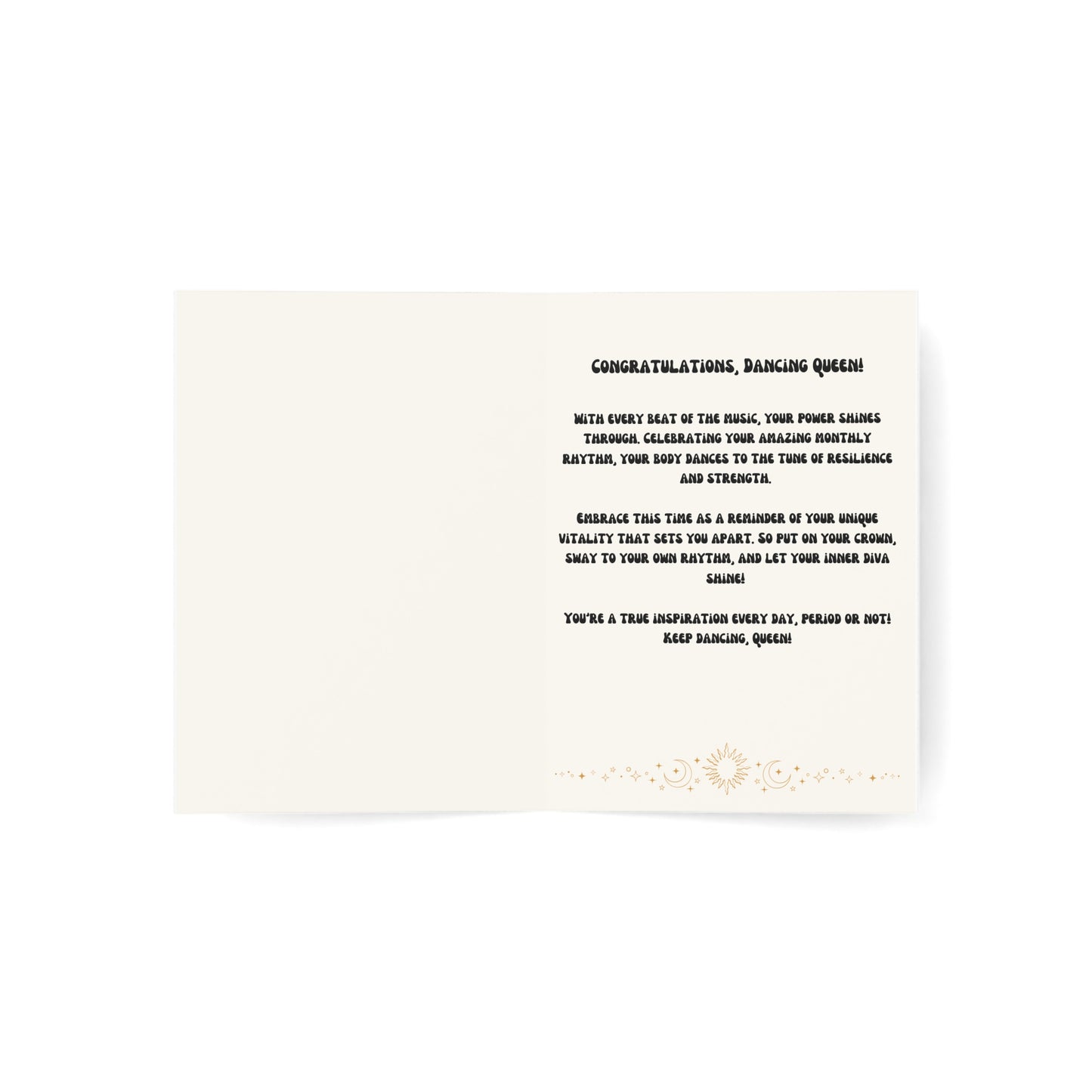 Dancing Queen Greeting Cards (1, 10, 30, and 50pcs)