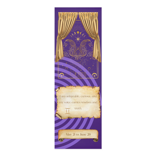 Purple Meditation Zodiac Gemini Foam Yoga Mat