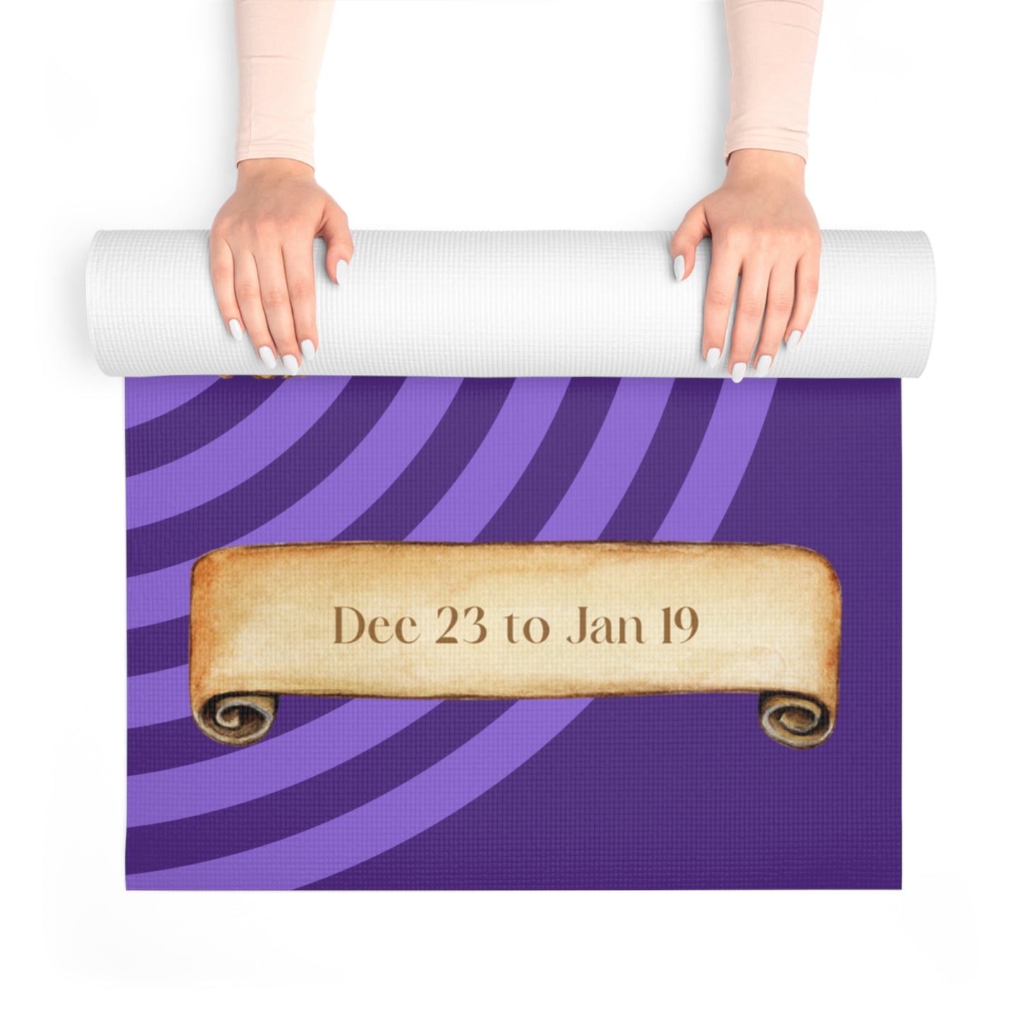 Purple Meditation Zodiac Capricorn Foam Yoga Mat