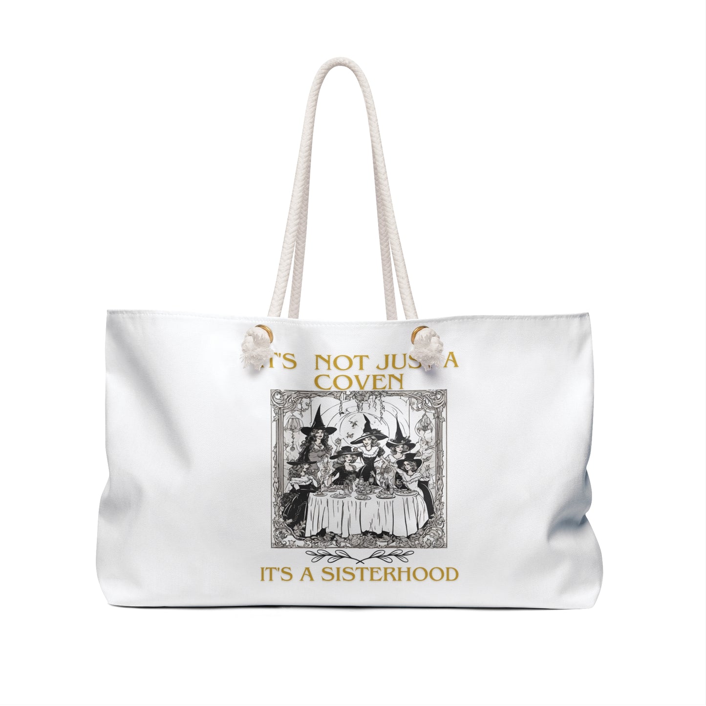 Sisterhood - White Weekender Bag