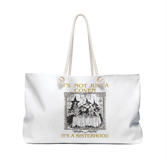 Sisterhood - White Weekender Bag