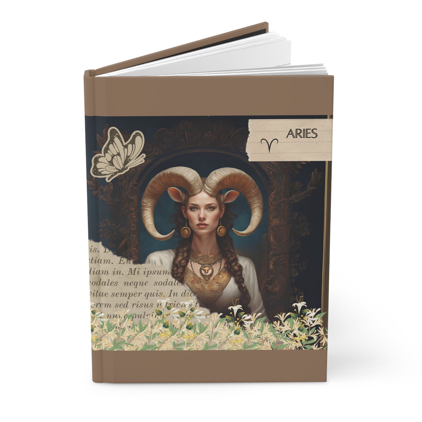 Zodiac Aries Hardcover Journal Matte