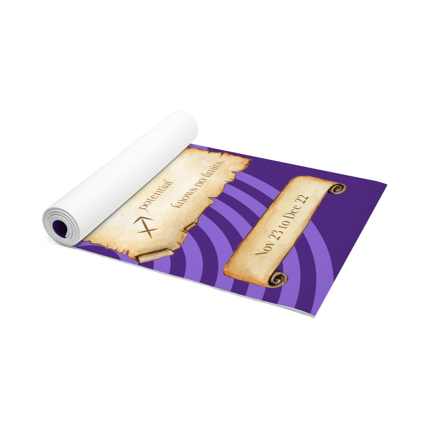 Purple Meditation Zodiac Sagittarius Foam Yoga Mat