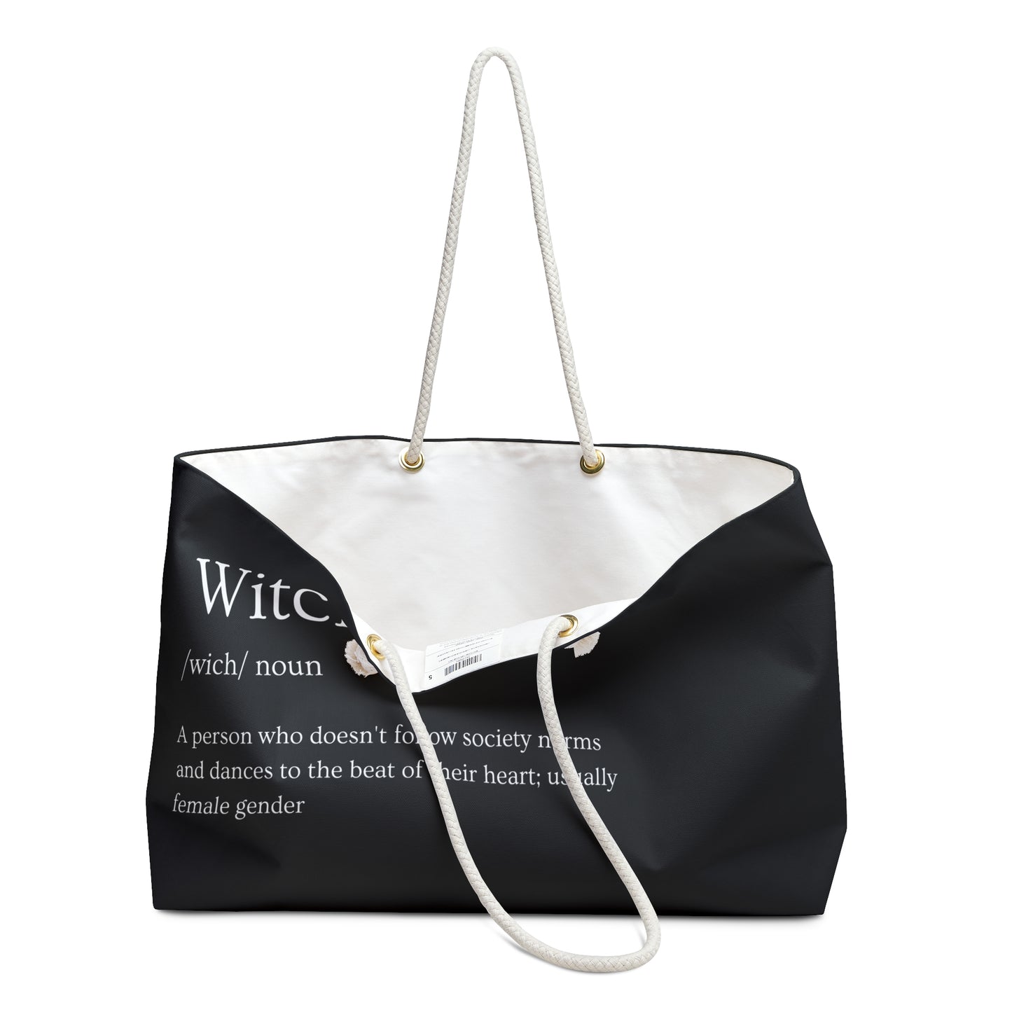 Define Witch - Black Weekender Bag