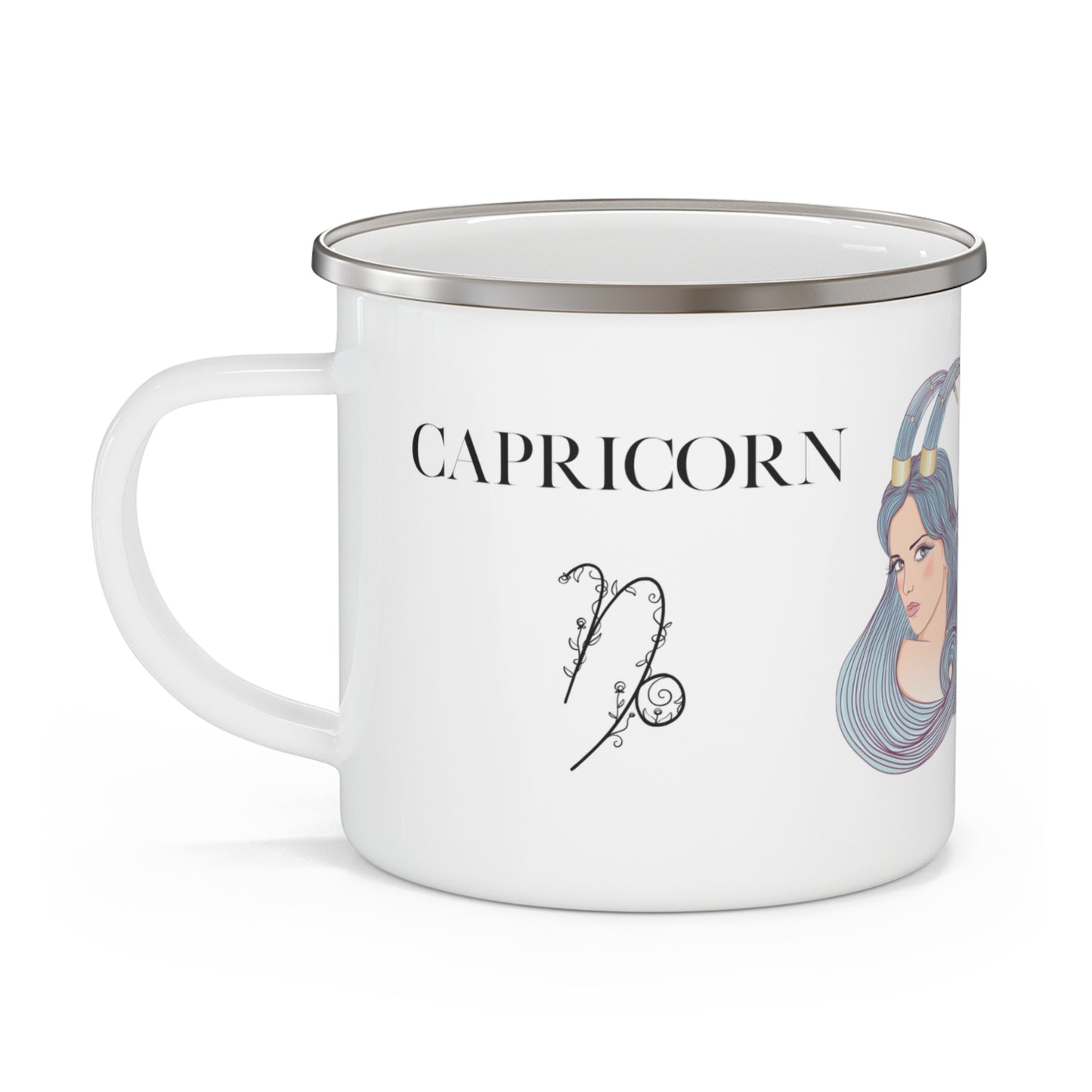 Zodiac Capricorn Enamel Camping Mug