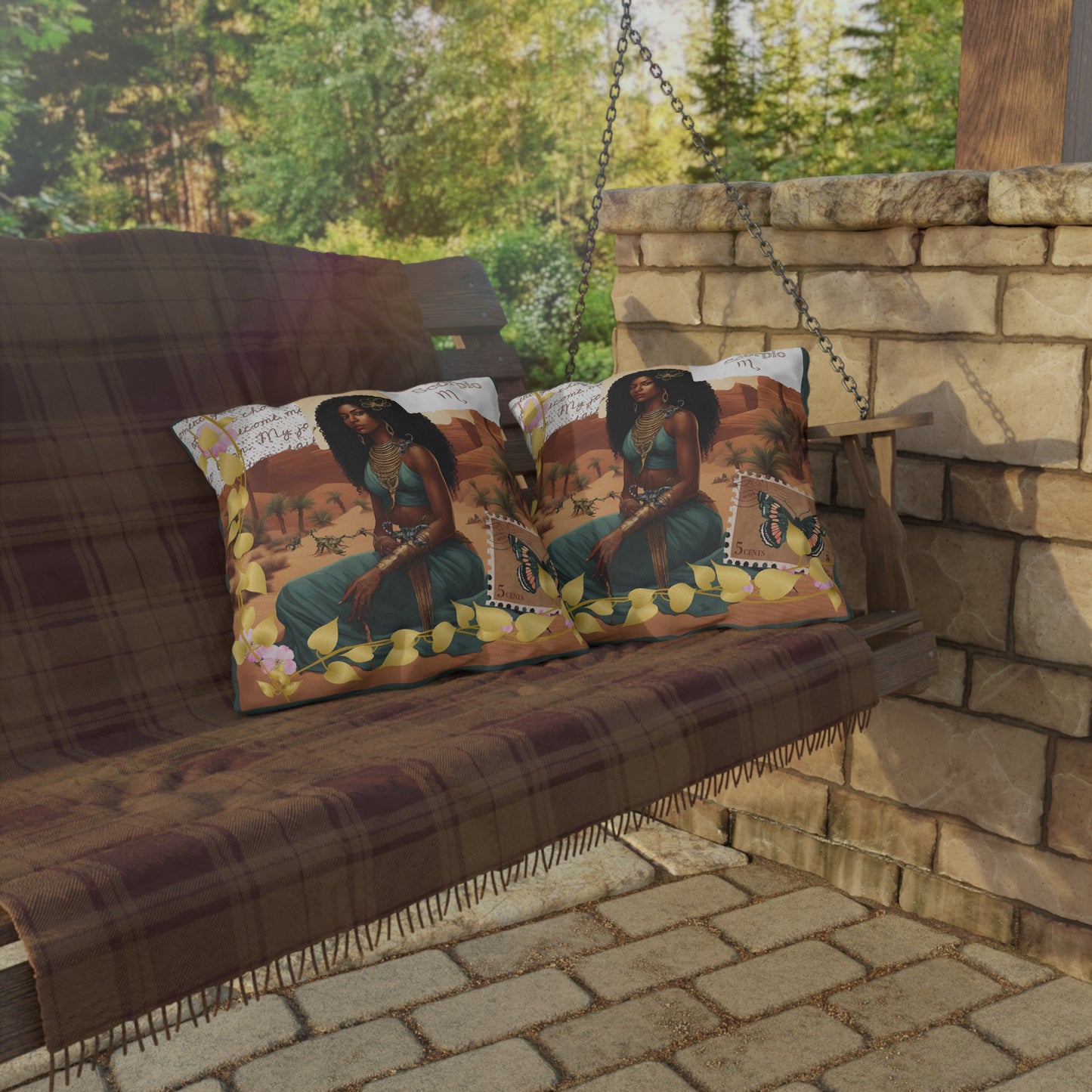 Outdoor Pillow - Scorpio Zodiac Sign