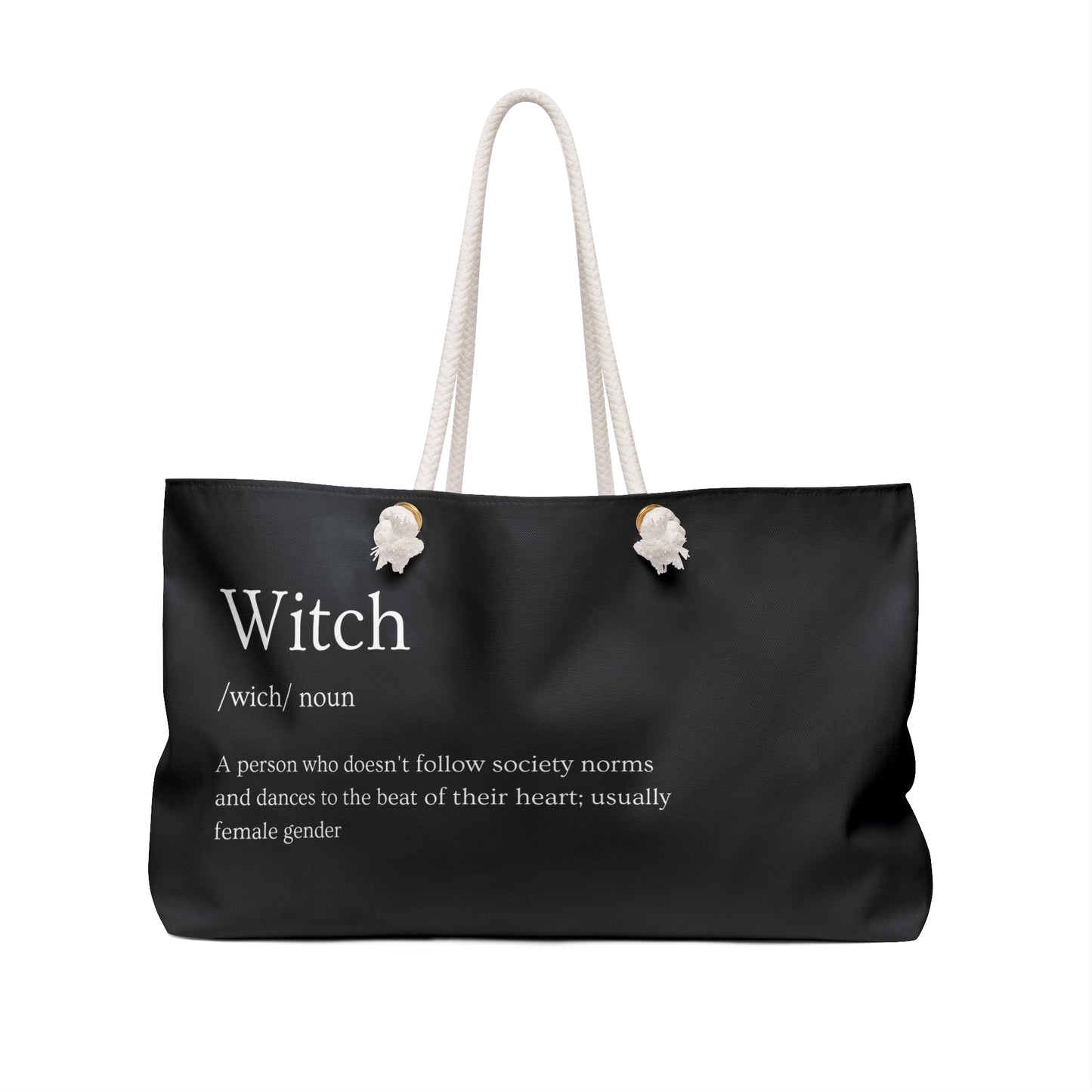 Define Witch - Black Weekender Bag