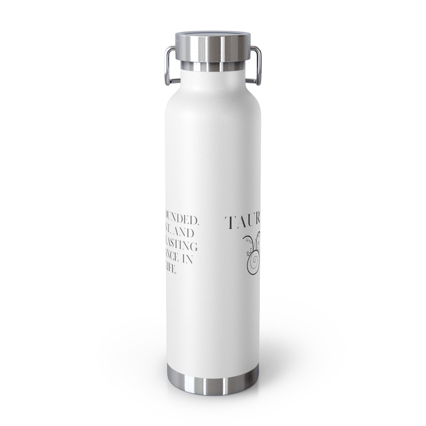 Zodiac Taurus Copper Vacuum Insulated Bottle, 22oz