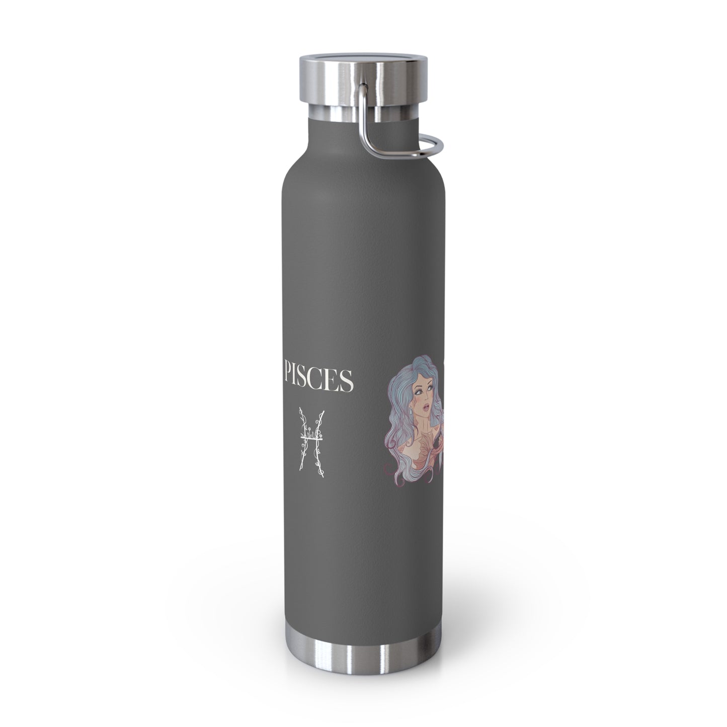 Zodiac Pisces Copper Vacuum Insulated Bottle, 22oz