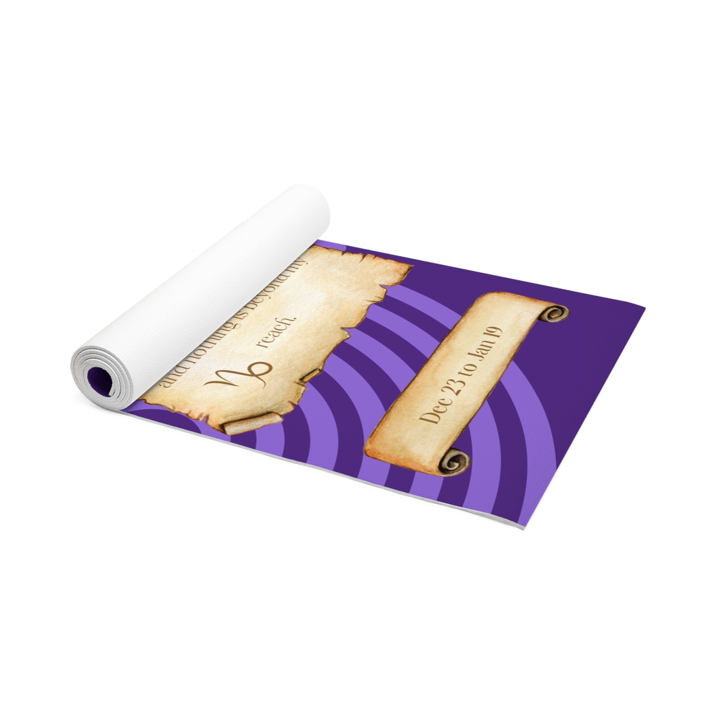 Purple Meditation Zodiac Capricorn Foam Yoga Mat