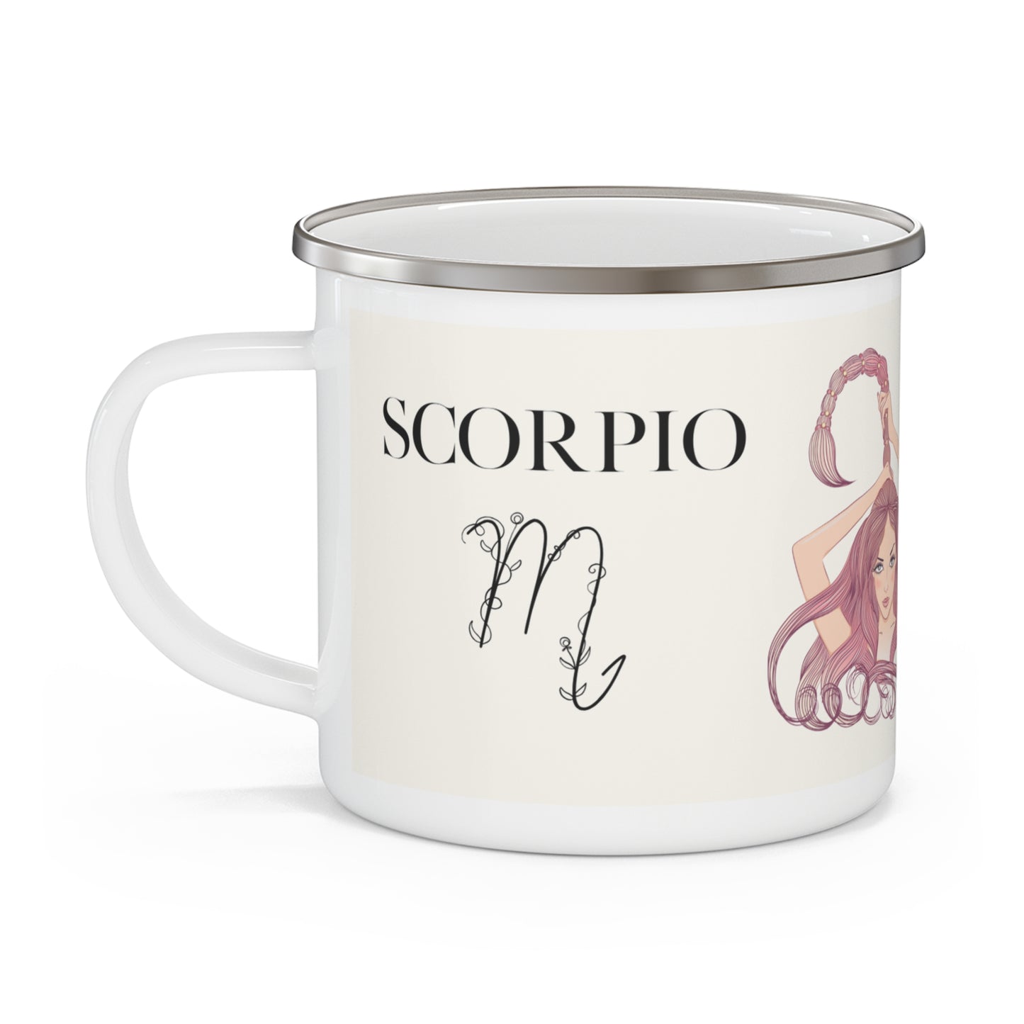 Zodiac Scorpio Enamel Camping Mug