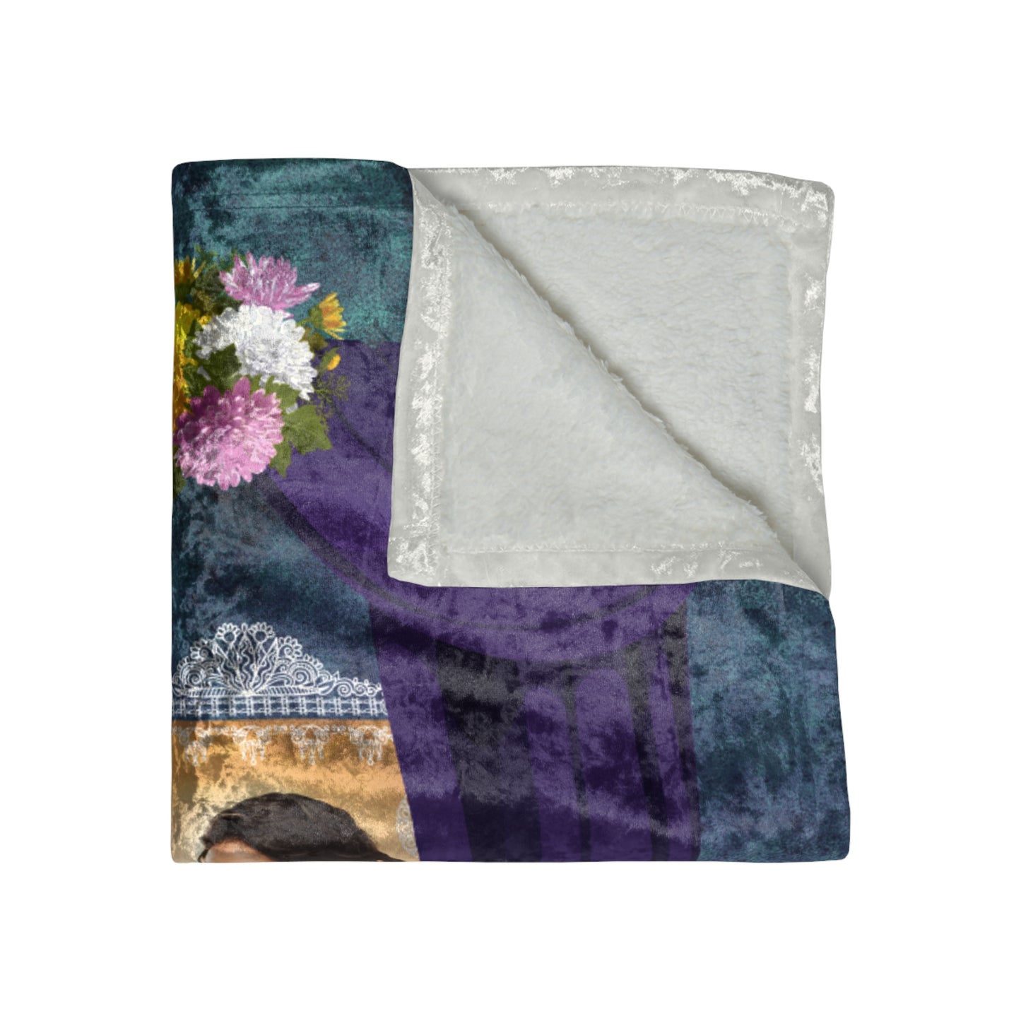 Zodiac Virgo Luxury Crushed Velvet Blanket