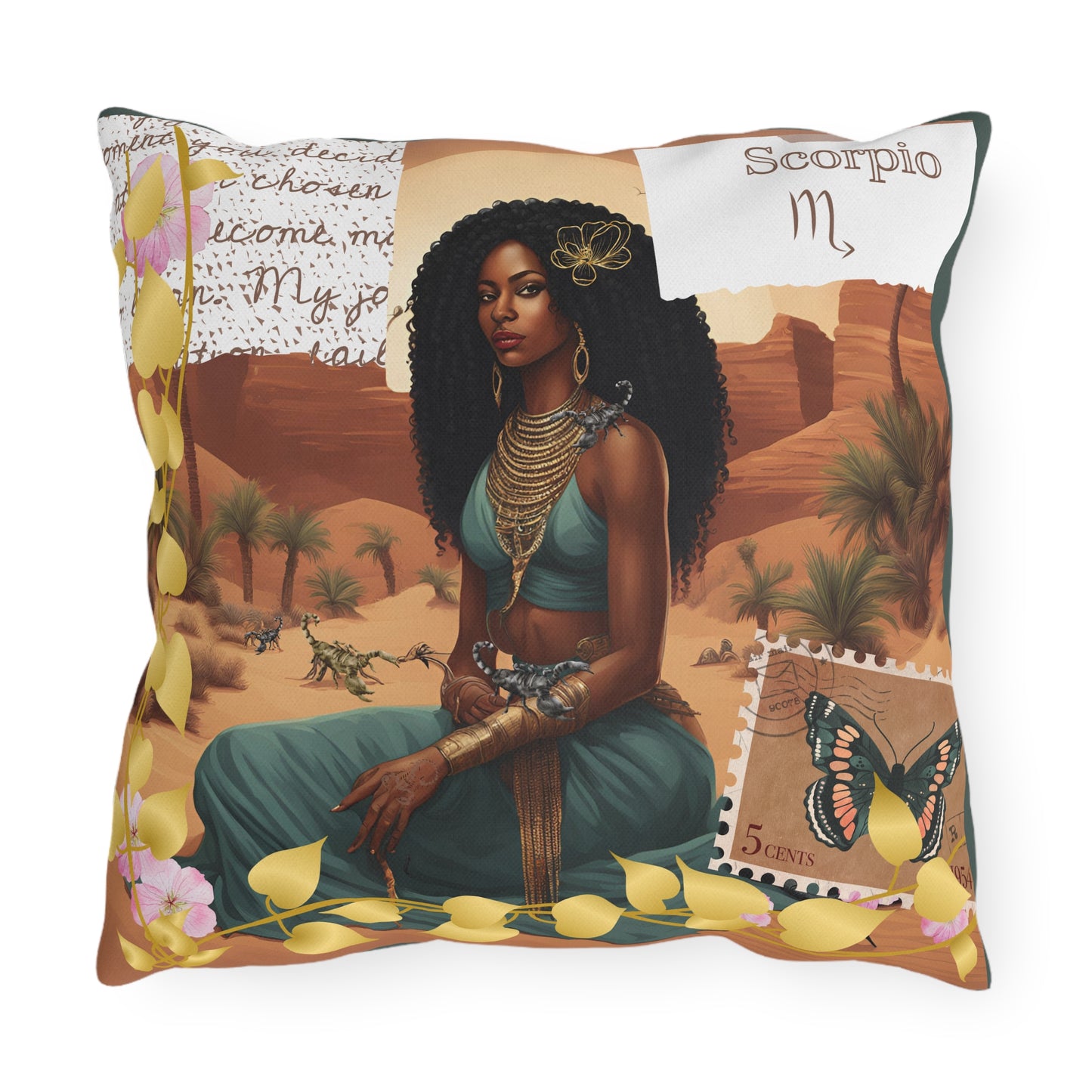 Outdoor Pillow - Scorpio Zodiac Sign