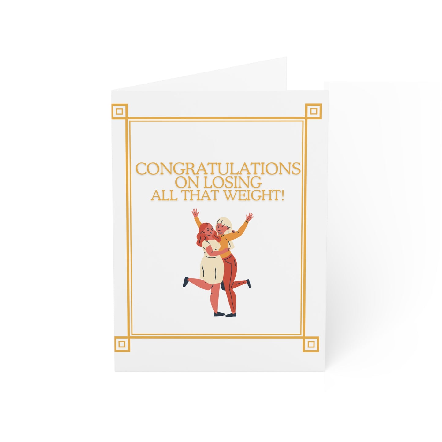 Congrats Divorce Celebration Dead Weight Greeting Cards (1, 10, 30, and 50pcs)