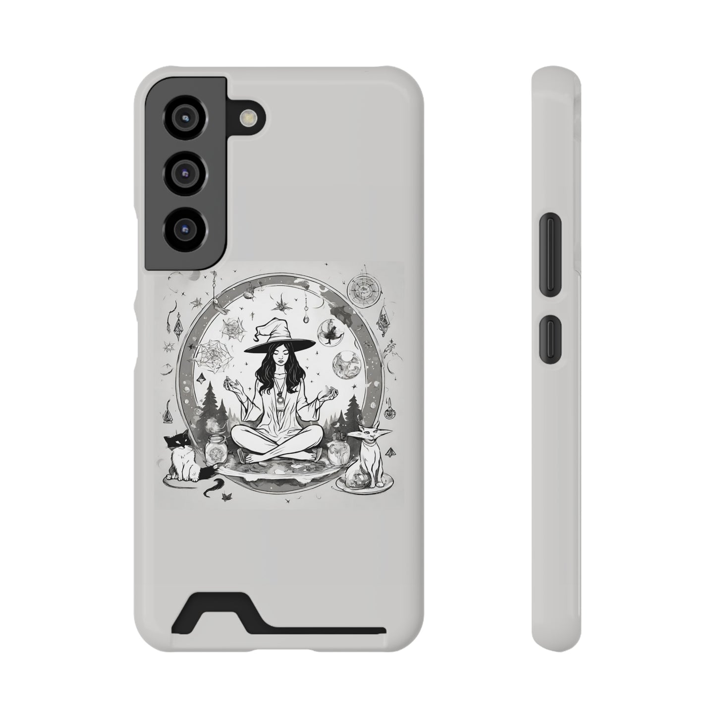 Mediating Moment - Phone Case With Card Holder