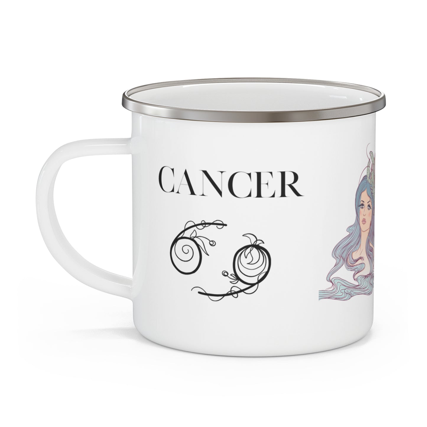 Zodiac Cancer Enamel Camping Mug