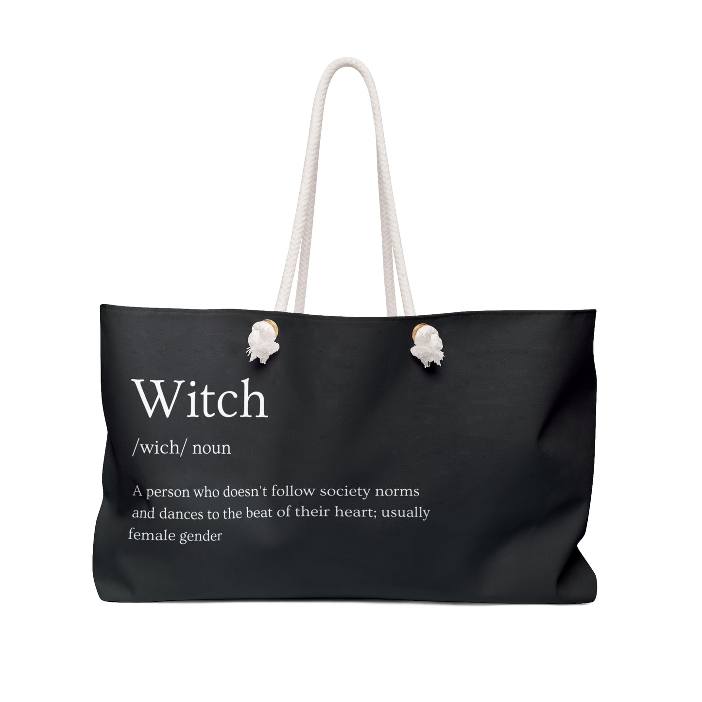 Define Witch - Black Weekender Bag