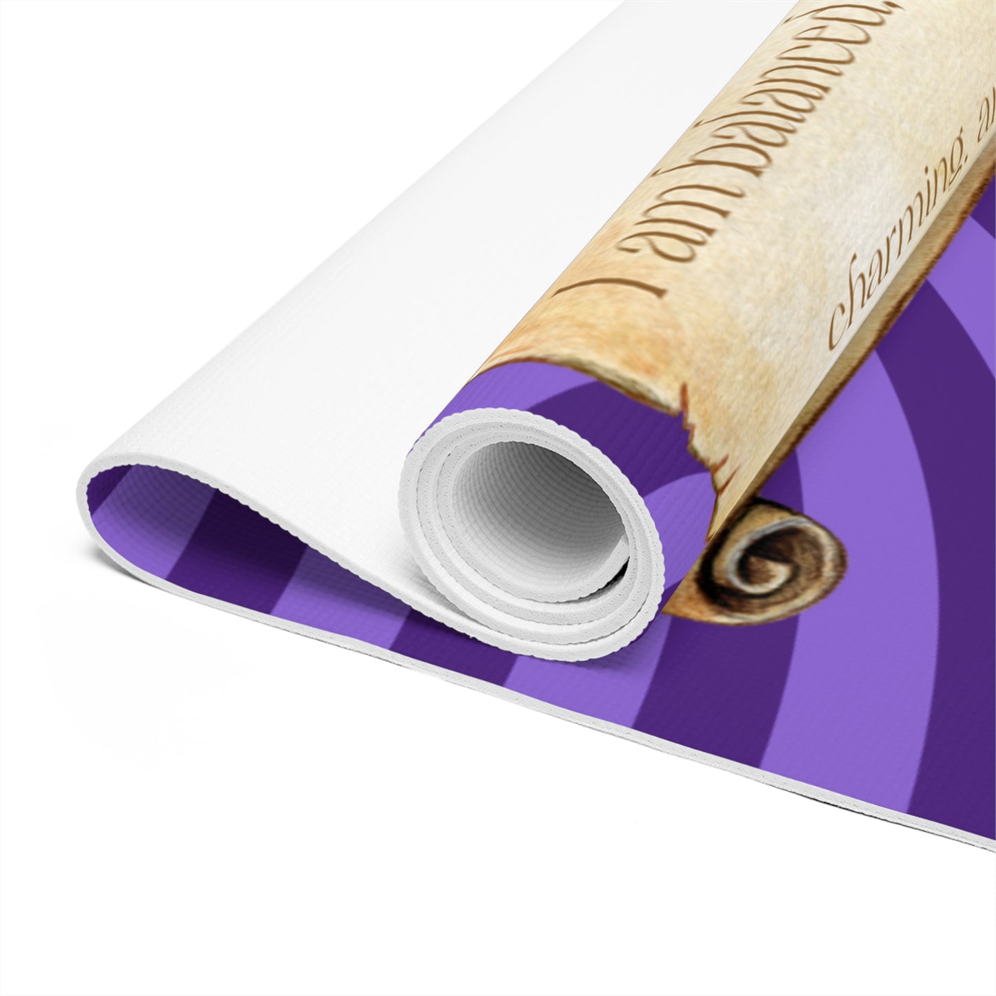 Purple Meditation Zodiac Libra Foam Yoga Mat