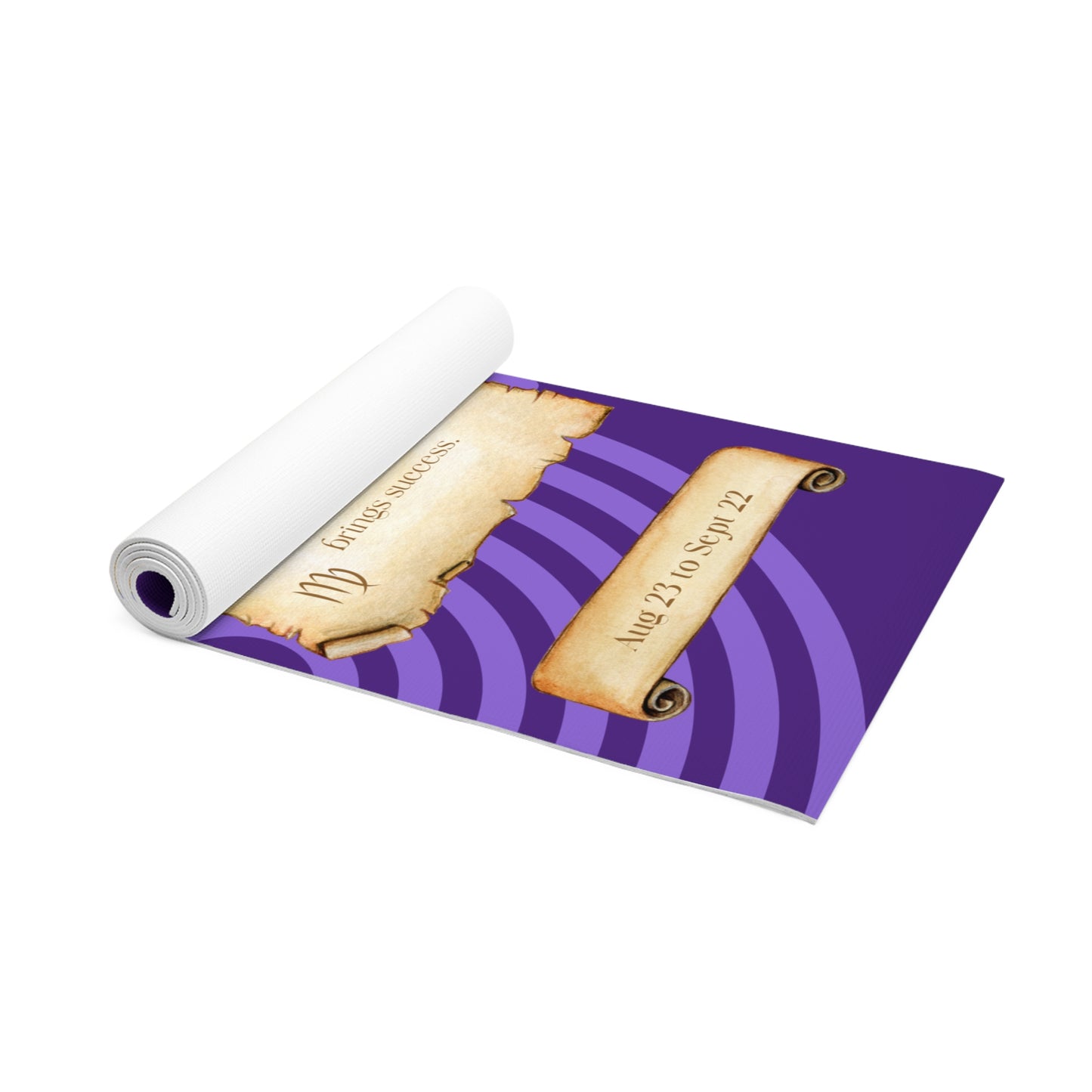 Purple Meditation Zodiac Virgo Foam Yoga Mat