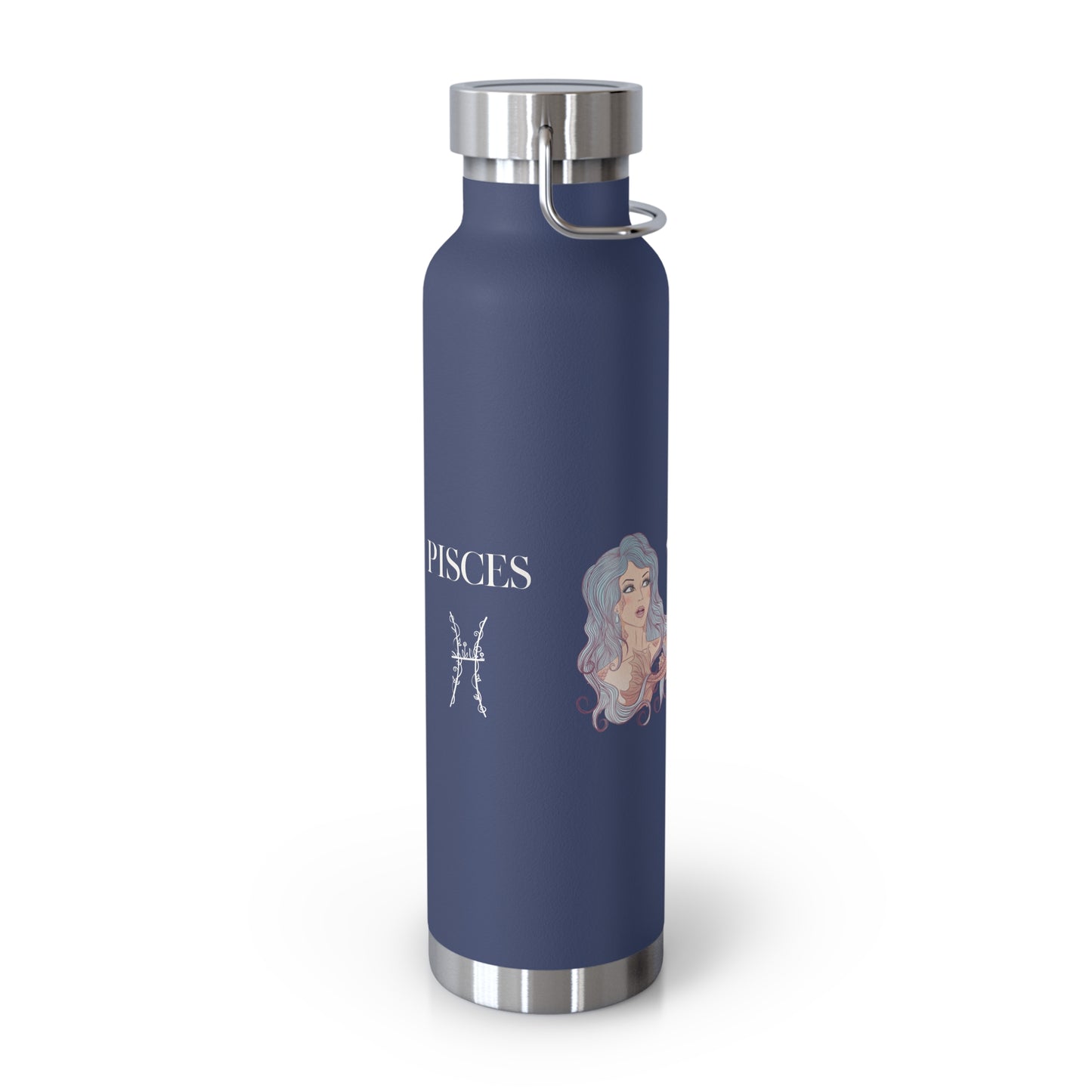 Zodiac Pisces Copper Vacuum Insulated Bottle, 22oz