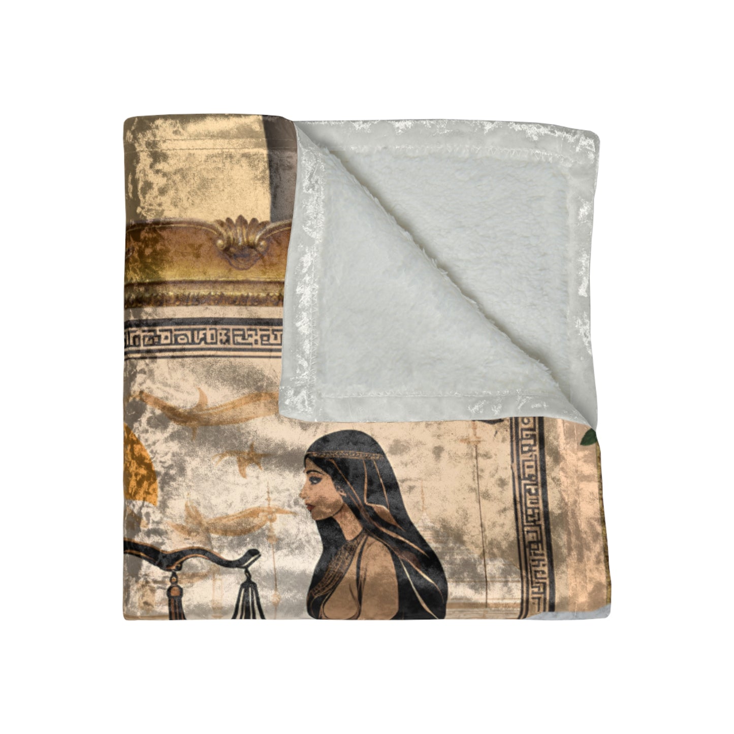 Zodiac Libra Luxury Crushed Velvet Blanket