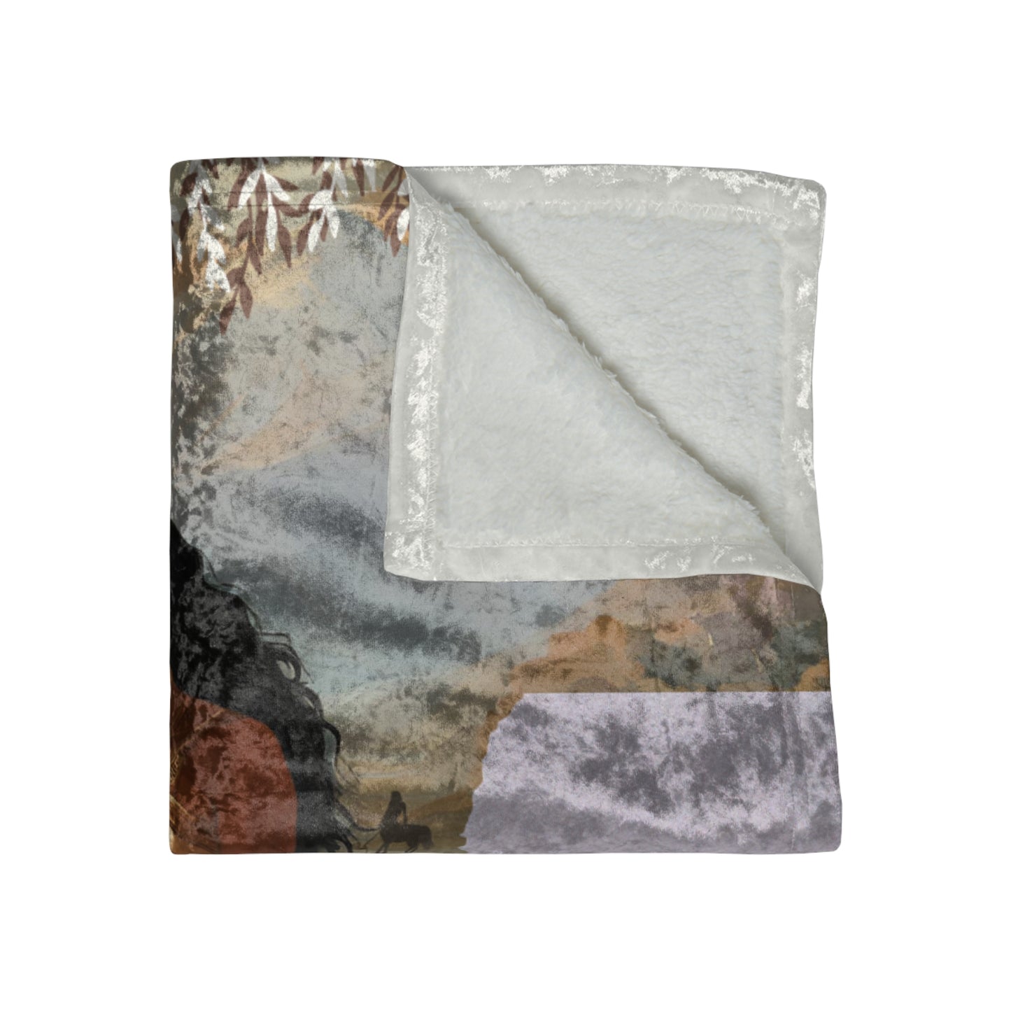 Zodiac Sagittarius Luxury Crushed Velvet Blanket