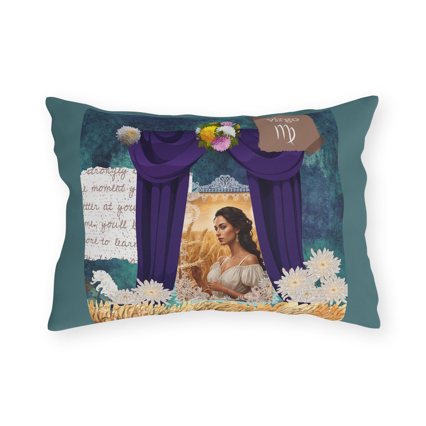 Outdoor Pillow - Virgo Zodiac Sign