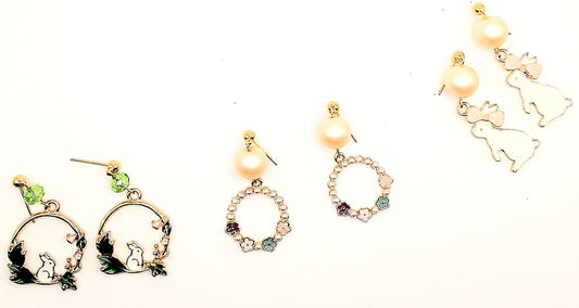Spring Pearl Earrings - Four Various Designs