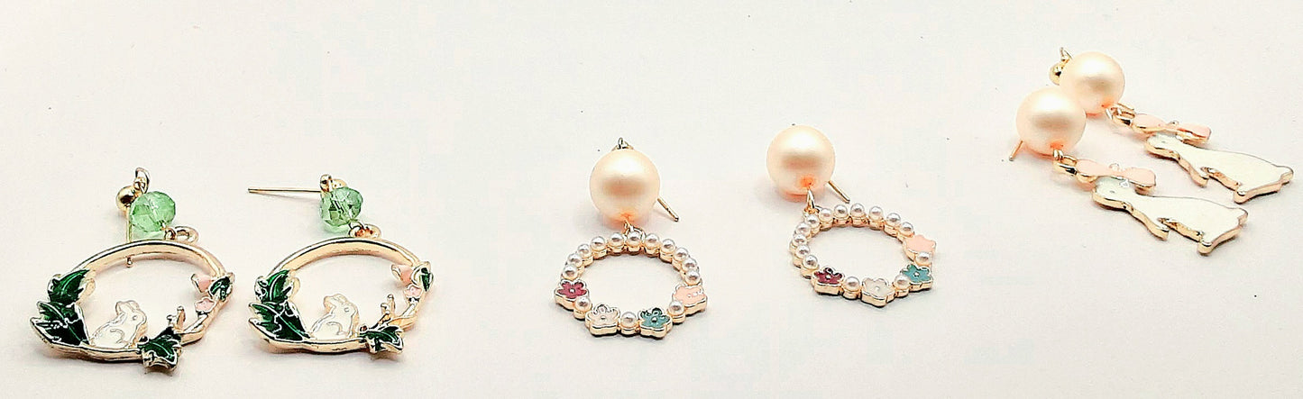 Spring Pearl Earrings - Four Various Designs