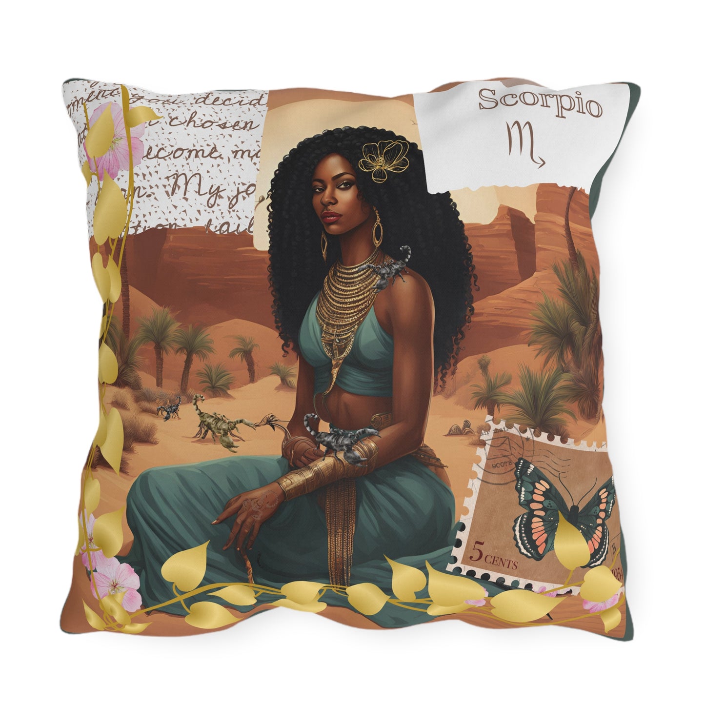 Outdoor Pillow - Scorpio Zodiac Sign