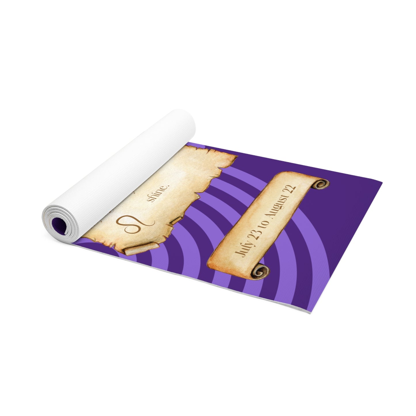 Purple Meditation Zodiac Leo Foam Yoga Mat