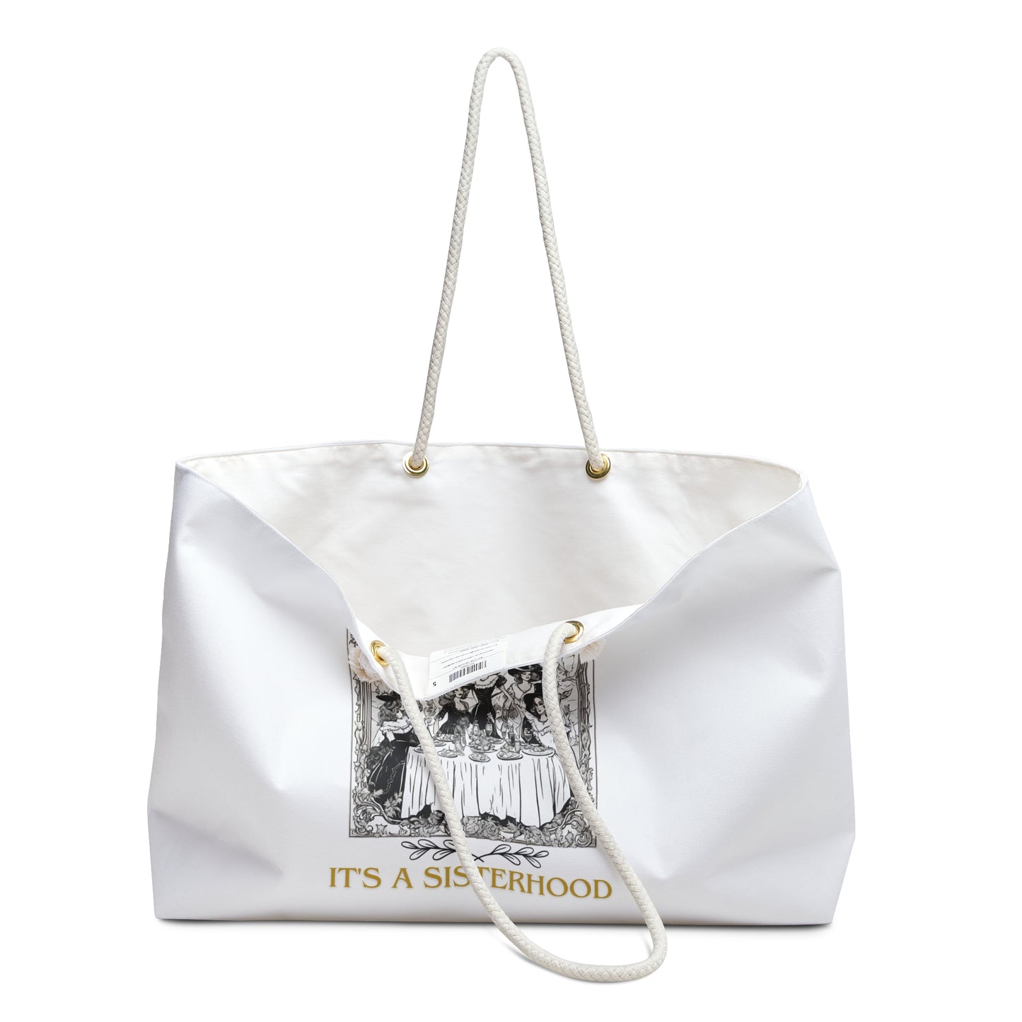 Sisterhood - White Weekender Bag