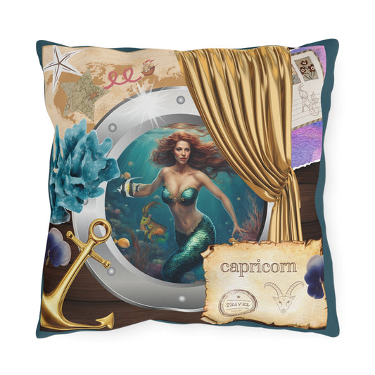 Outdoor Pillow - Capricorn Zodiac Sign