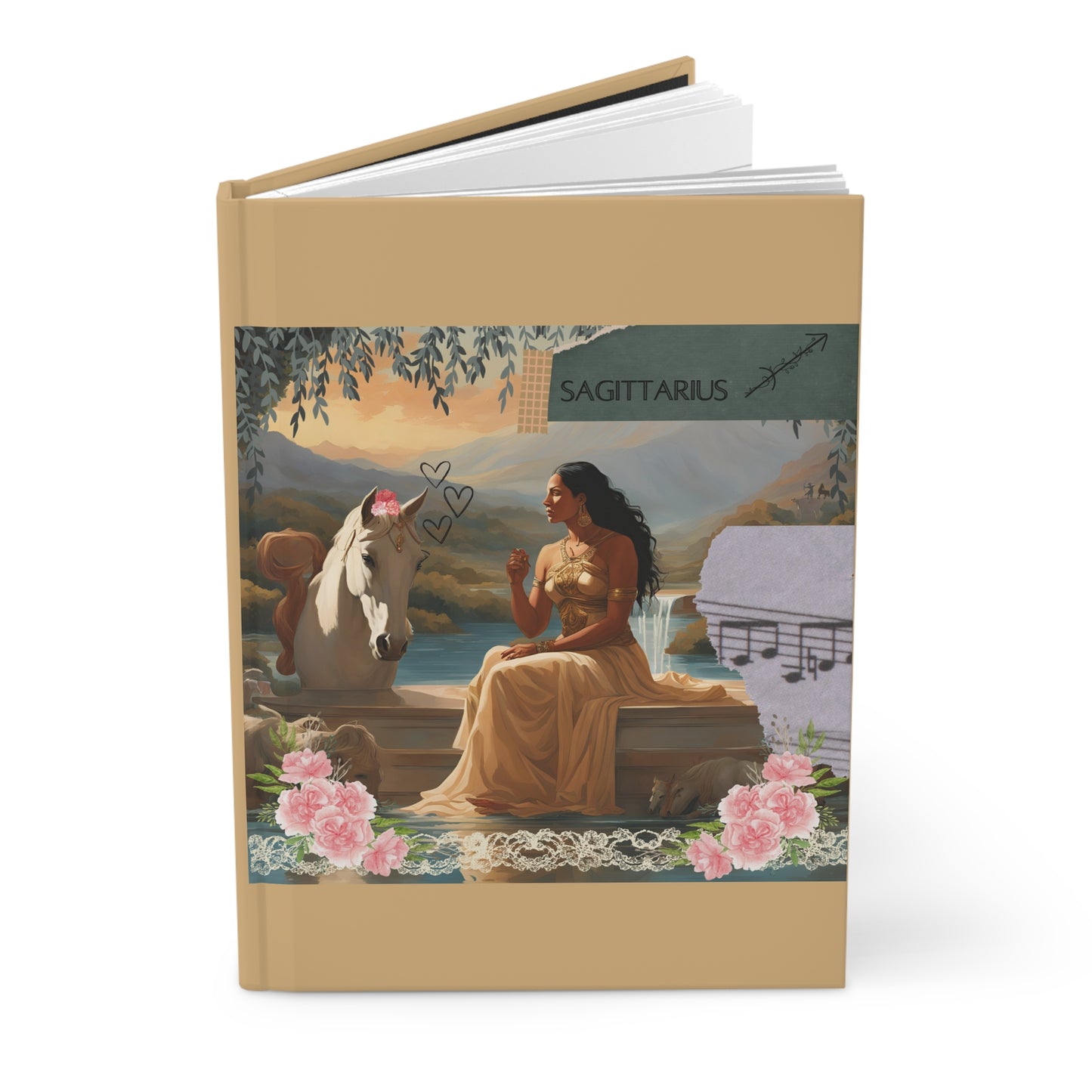 Zodiac Sagittarius Hardcover Journal Matte