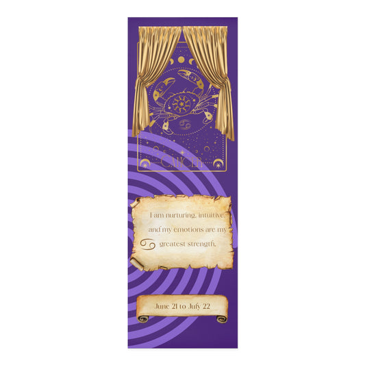 Purple Meditation Zodiac Cancer Foam Yoga Mat