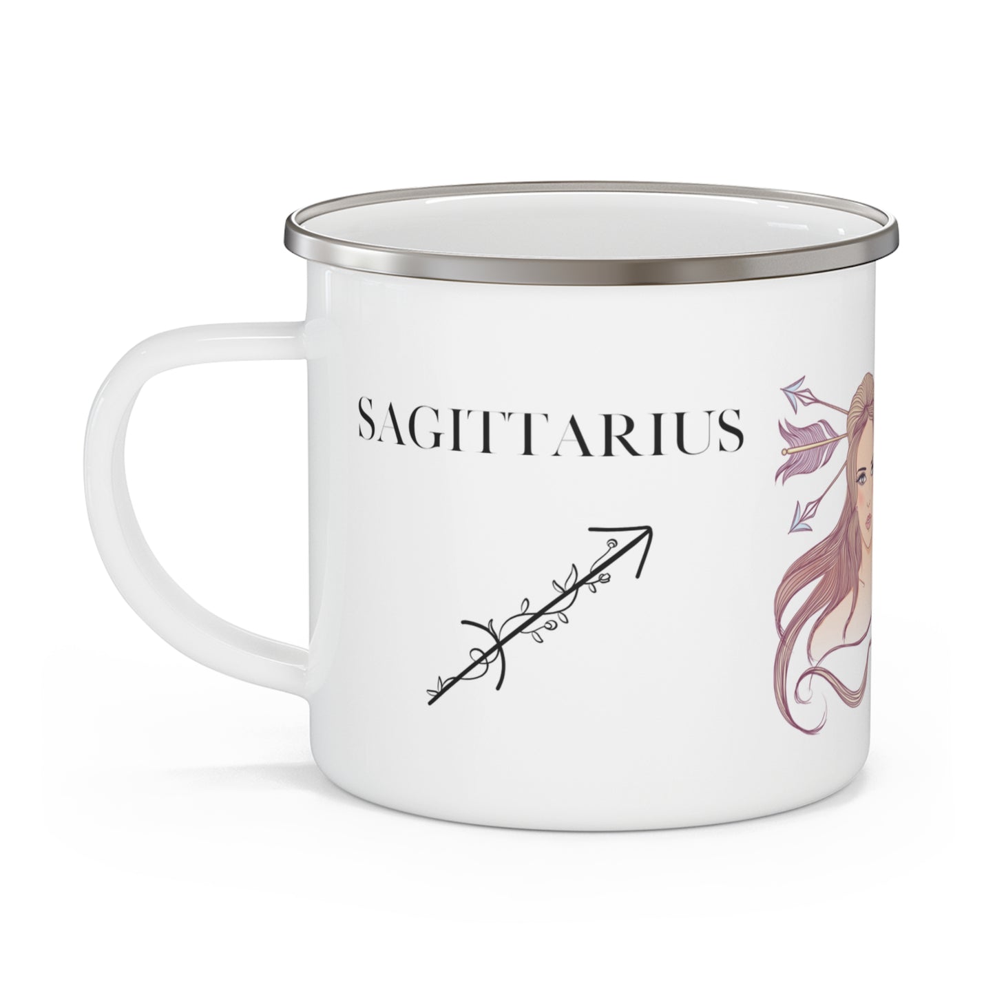 Zodiac Sagittarius Enamel Camping Mug