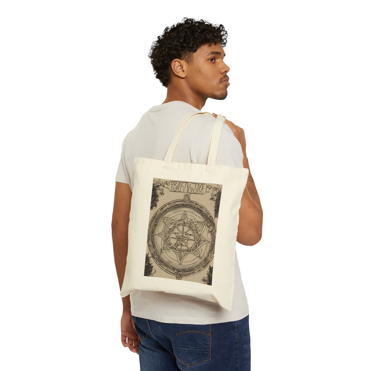 Protective Book - Cotton Canvas Tote Bag