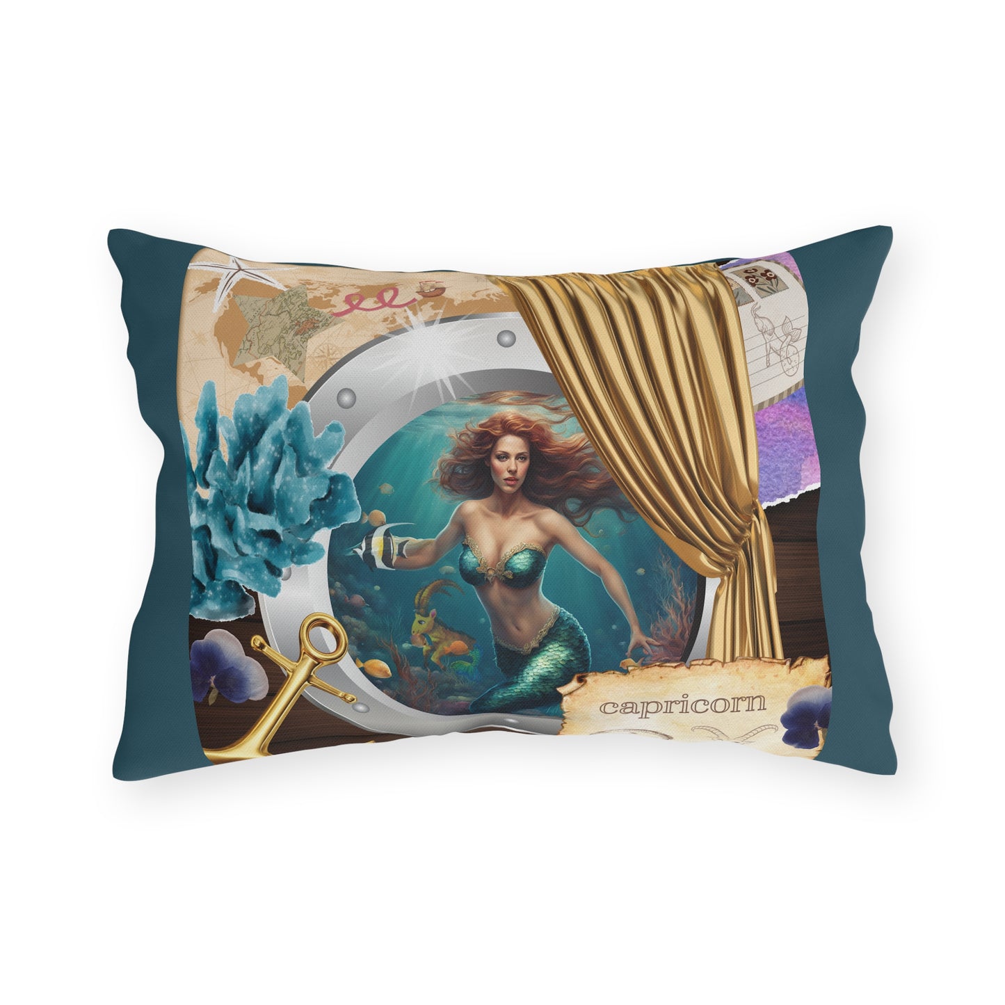 Outdoor Pillow - Capricorn Zodiac Sign