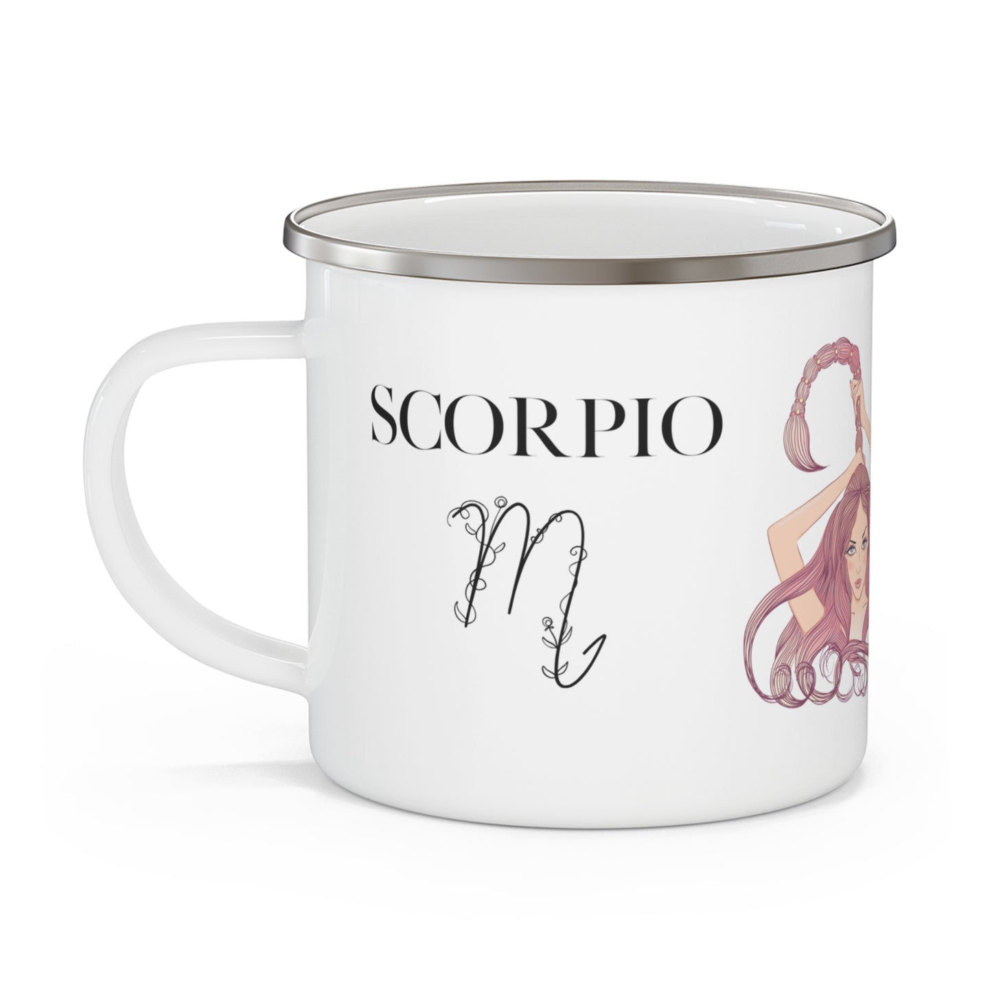 Zodiac Scorpio Enamel Camping Mug