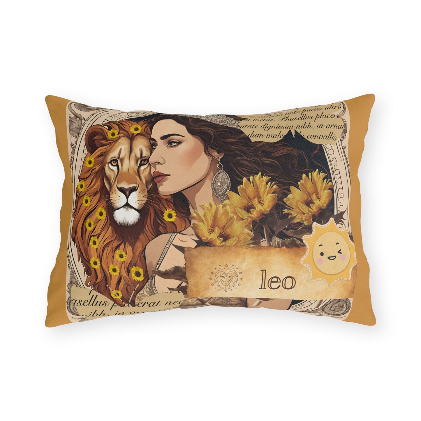 Outdoor Pillow - Leo Zodiac Sign