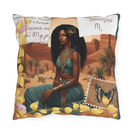 Outdoor Pillow - Scorpio Zodiac Sign