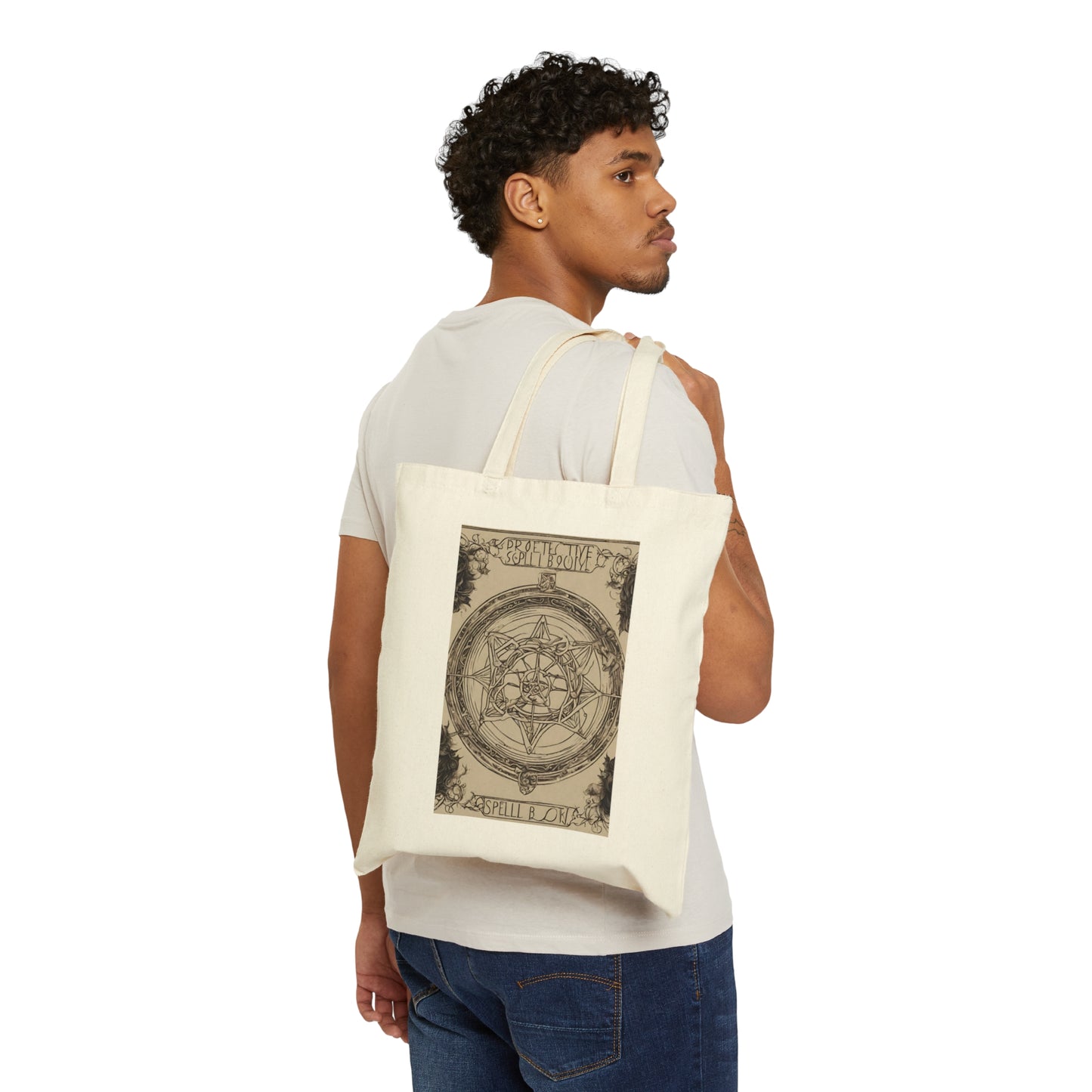 Protective Book - Cotton Canvas Tote Bag