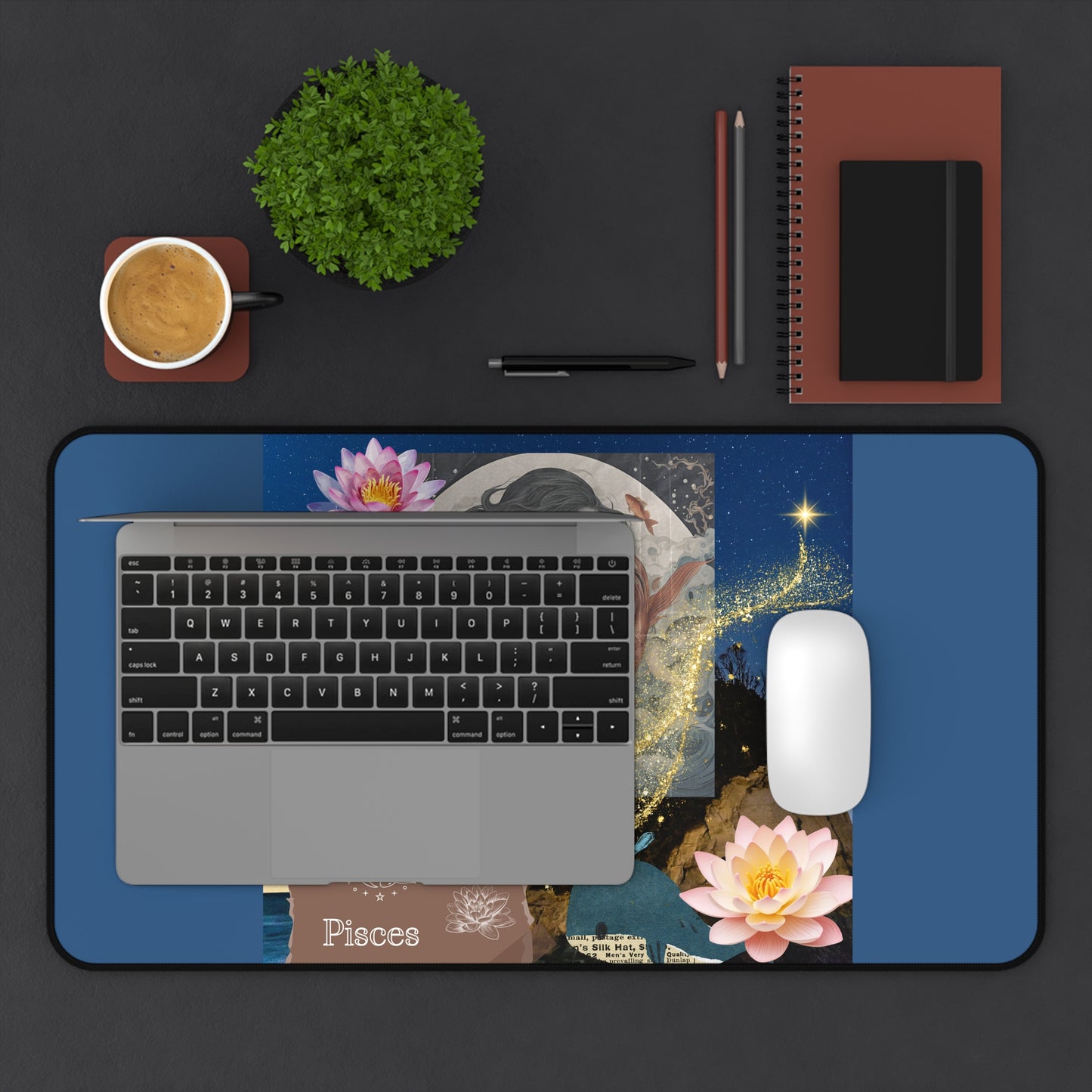 Zodiac Pisces Desk Mat