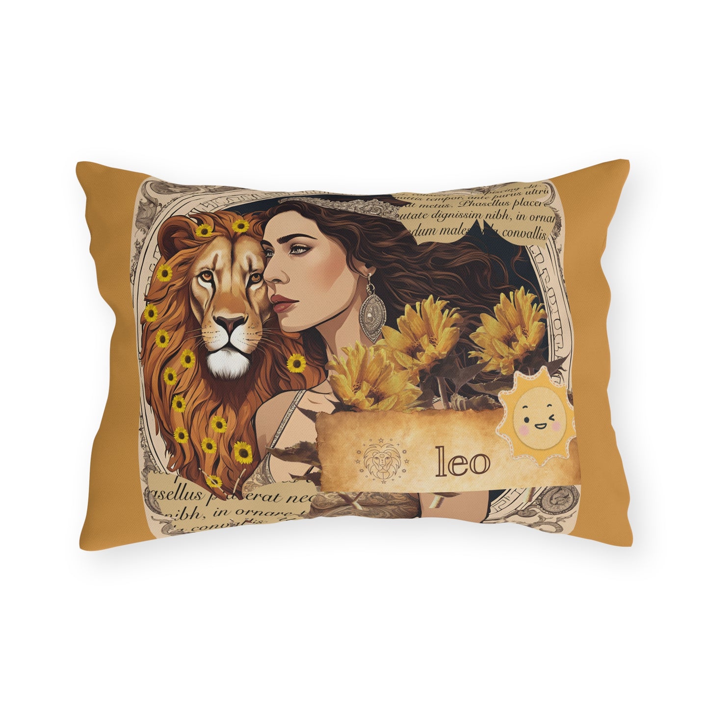 Outdoor Pillow - Leo Zodiac Sign