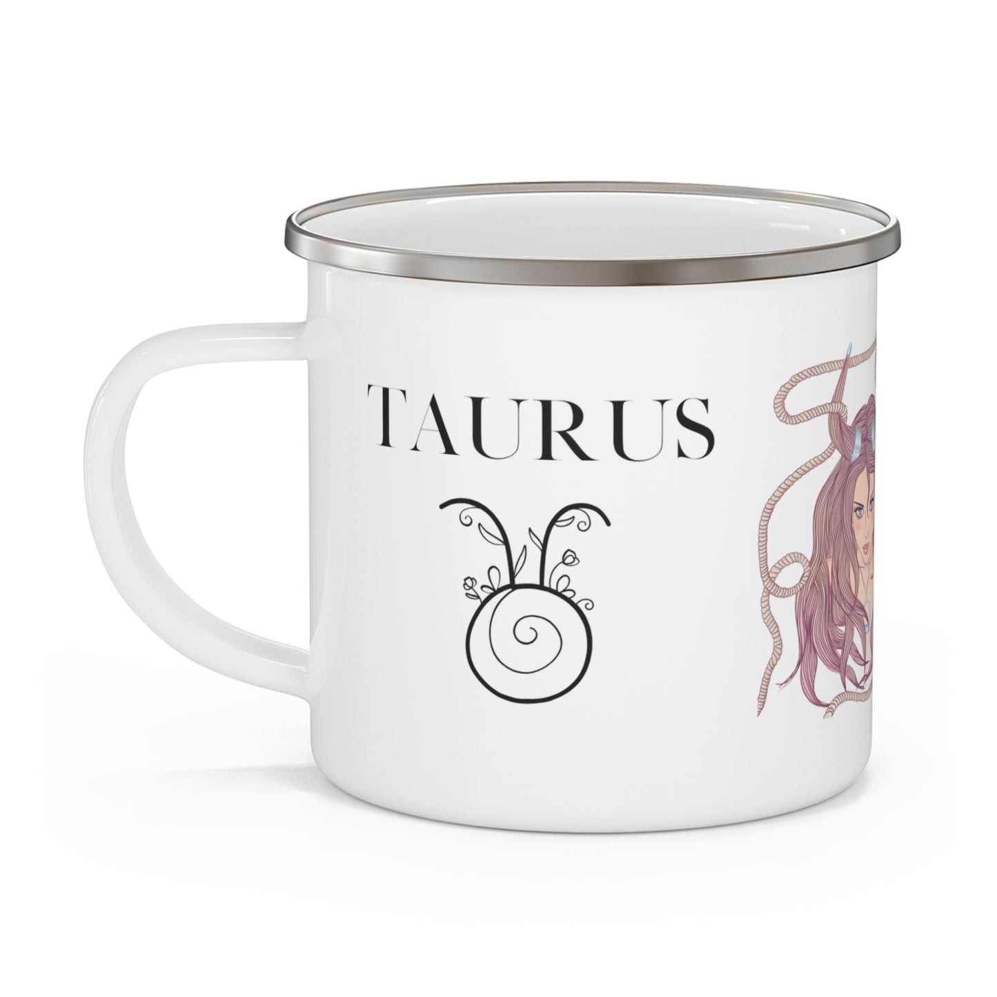 Zodiac Taurus Enamel Camping Mug