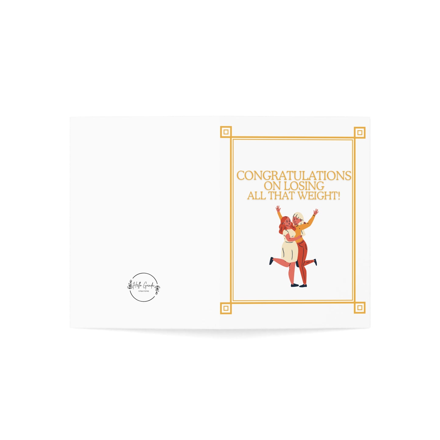 Congrats Divorce Celebration Dead Weight Greeting Cards (1, 10, 30, and 50pcs)