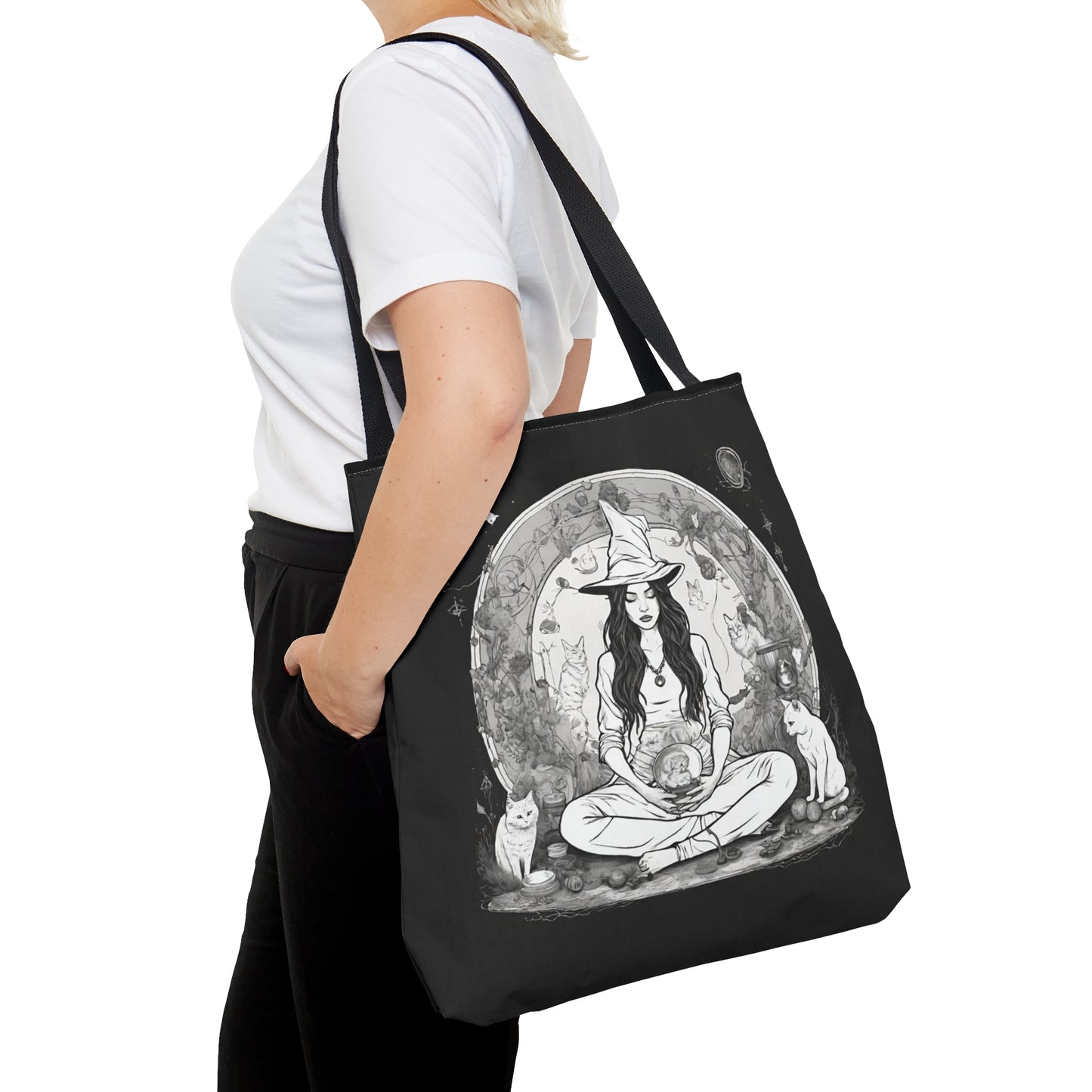 Mediate for a Moment Yoga Tote Bag (AOP)