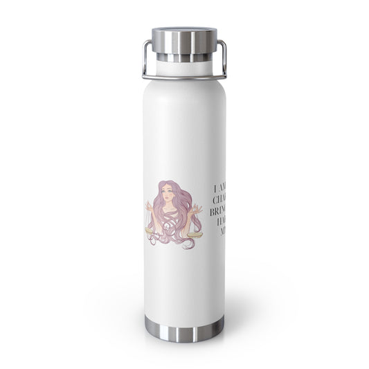 Zodiac Libra Copper Vacuum Insulated Bottle, 22oz